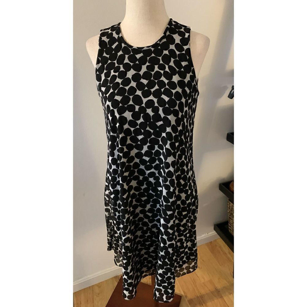 Calvin Klein black and white dress size 2